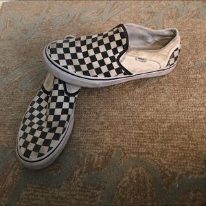 Black and White Checkered Vans